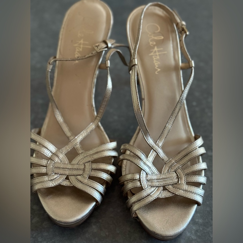Cole Haan x Nike Air Women's Metallic Strappy Heels